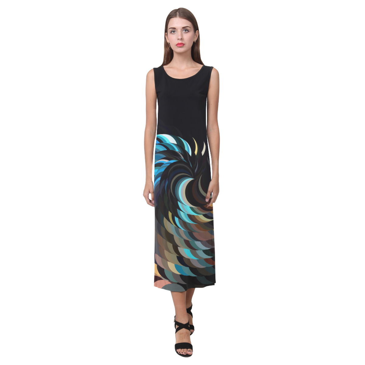 Spiralize by Artdream Phaedra Sleeveless Open Fork Long Dress (Model D08)