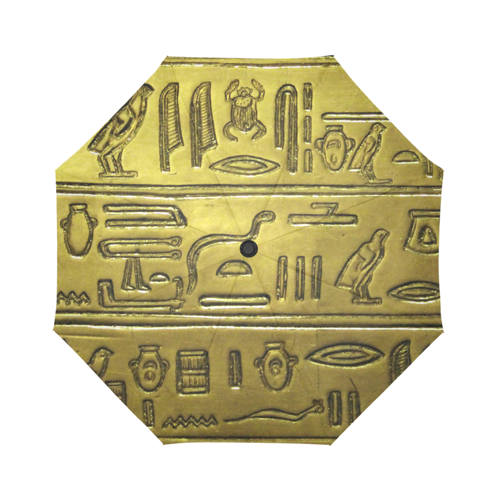 Hieroglyphs20161202_by_JAMColors Auto-Foldable Umbrella (Model U04)