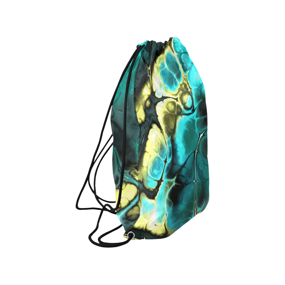 gorgeous Fractal 174 Medium Drawstring Bag Model 1604 (Twin Sides) 13.8"(W) * 18.1"(H)