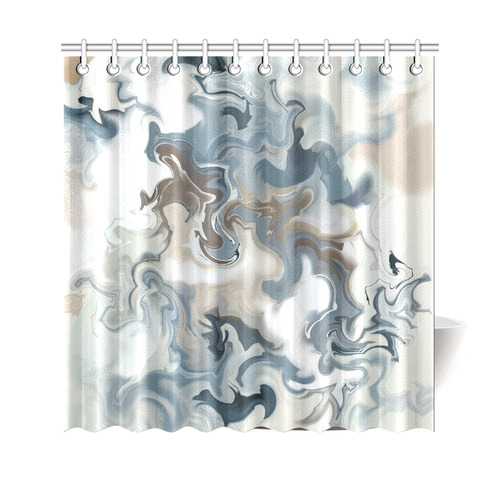 Blue Waves Shower Curtain 69"x70"