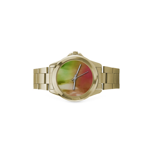 Abstract Watercolor C  by FeelGood Custom Gilt Watch(Model 101)