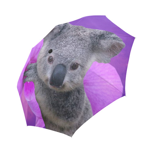 Koala and Orchid Auto-Foldable Umbrella (Model U04)