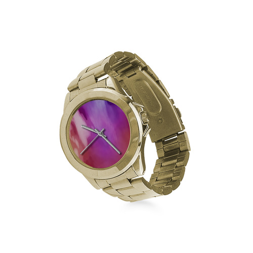 Abstract Watercolor A  by FeelGood Custom Gilt Watch(Model 101)