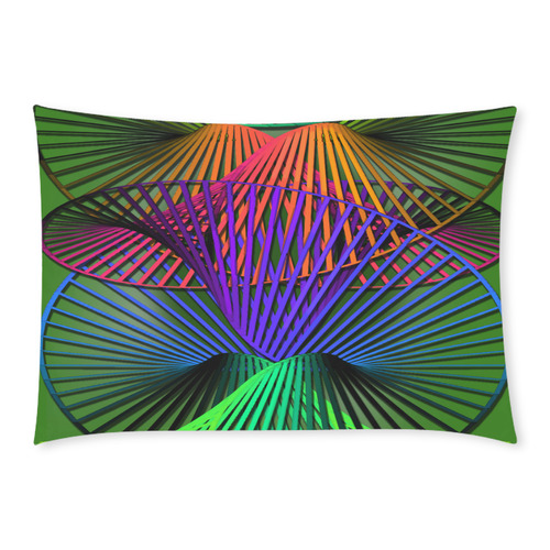 Abstract Multicolor Helix Custom Rectangle Pillow Case 20x30 (One Side)