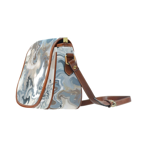 Blue Waves Saddle Bag/Small (Model 1649) Full Customization