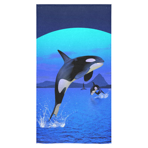 A Orca Whale Enjoy The Freedom Bath Towel 30"x56"