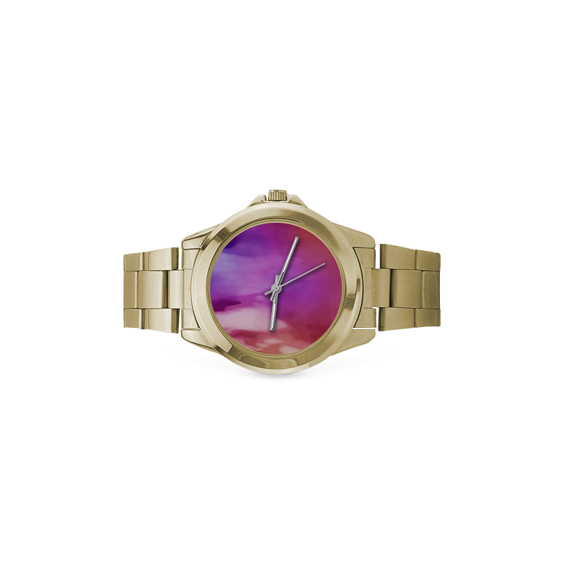 Abstract Watercolor A  by FeelGood Custom Gilt Watch(Model 101)