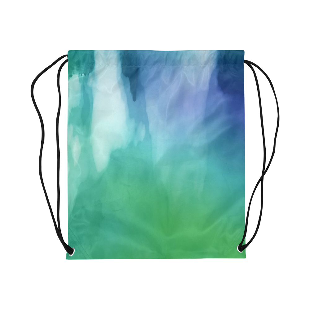 Abstract Watercolor B  by FeelGood Large Drawstring Bag Model 1604 (Twin Sides)  16.5"(W) * 19.3"(H)