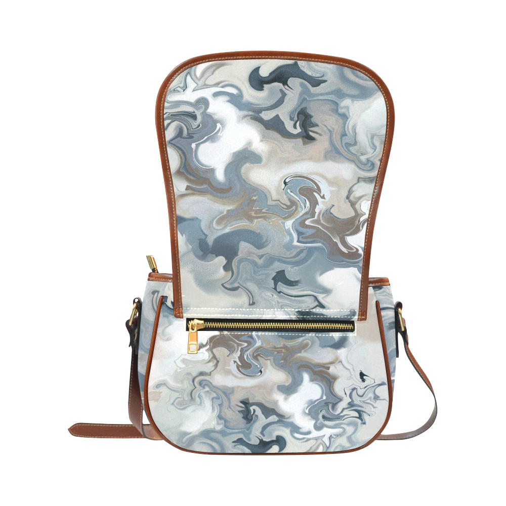 Blue Waves Saddle Bag/Small (Model 1649) Full Customization