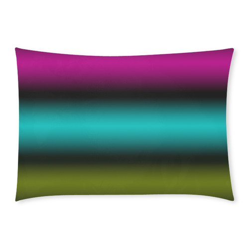 Dark Green Mint Blue Lilac Soft Gradient Custom Rectangle Pillow Case 20x30 (One Side)