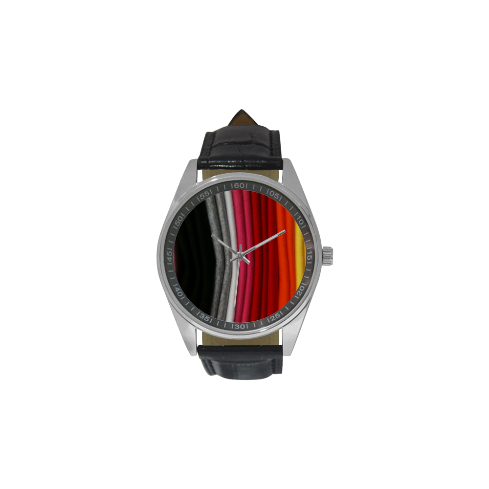 multicolors Men's Casual Leather Strap Watch(Model 211)