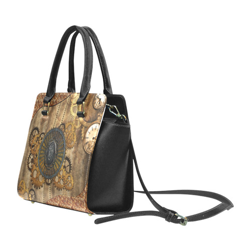 Steampunk, elegant, noble design Rivet Shoulder Handbag (Model 1645)