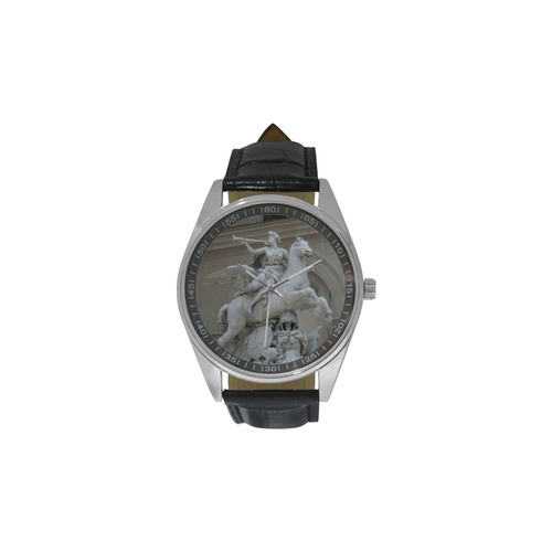 le louvre Men's Casual Leather Strap Watch(Model 211)