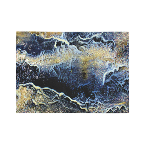 Space Universe Marbling Area Rug7'x5'