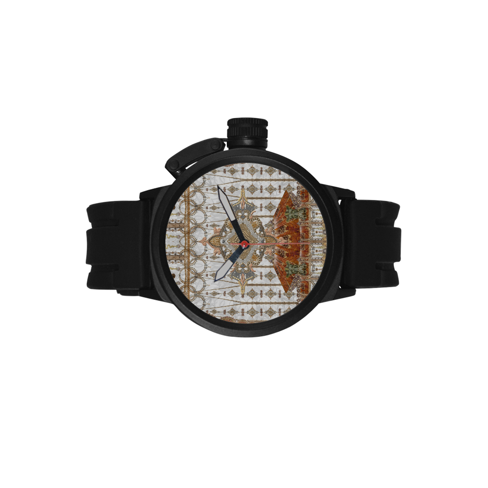 haute couture brown white glod red yellow by Sandr Men's Sports Watch(Model 309)