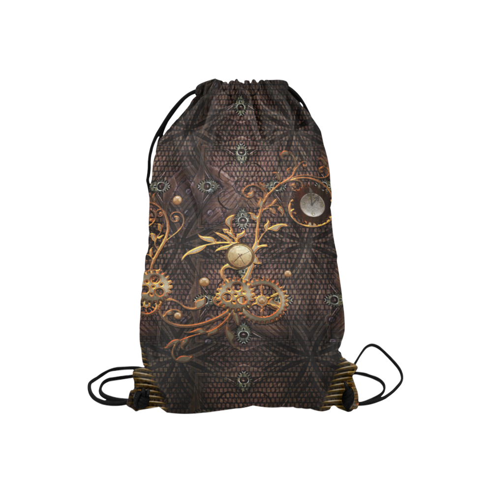 Steampunk, gallant design Small Drawstring Bag Model 1604 (Twin Sides) 11"(W) * 17.7"(H)