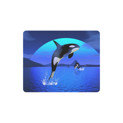 A Orca Whale Enjoy The Freedom Rectangle Mousepad