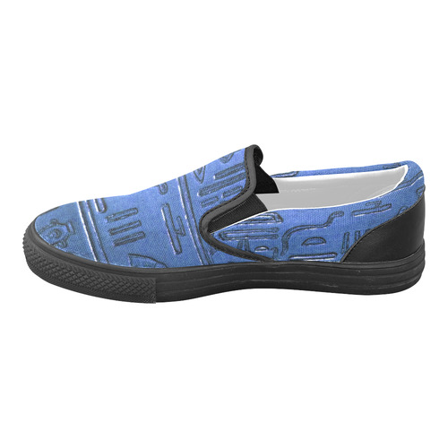 Hieroglyphs20161230_by_JAMColors Slip-on Canvas Shoes for Men/Large Size (Model 019)