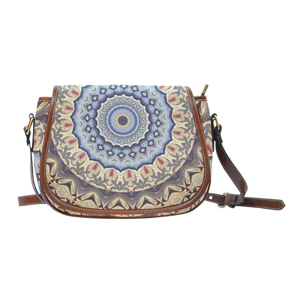 Soft and Warm Mandala Saddle Bag/Small (Model 1649) Full Customization