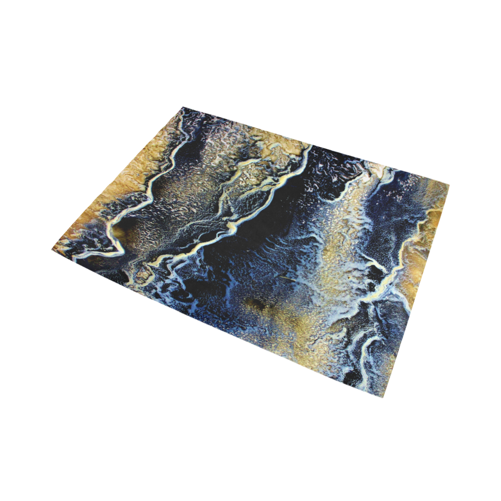 Space Universe Marbling Area Rug7'x5'