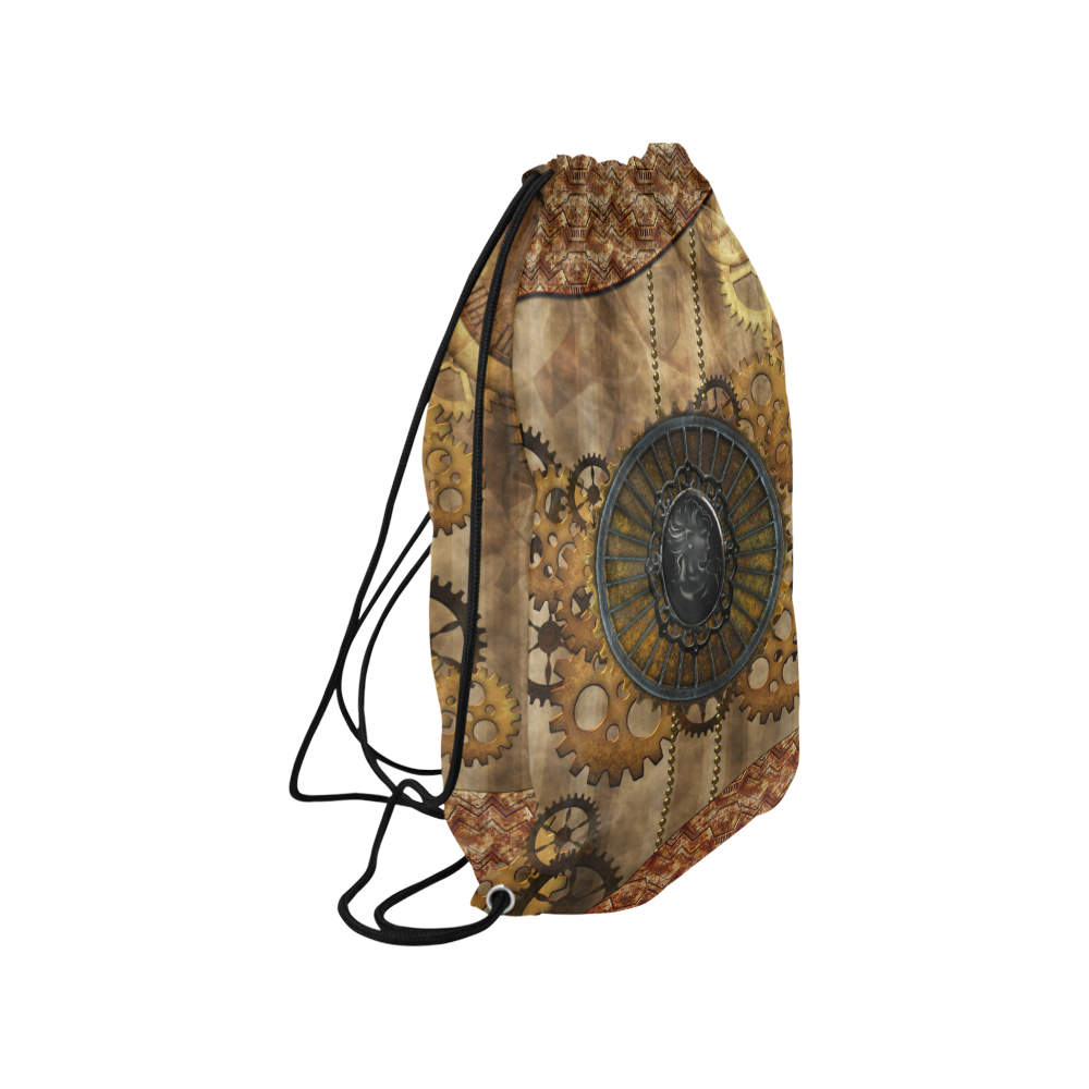 Steampunk, elegant, noble design Small Drawstring Bag Model 1604 (Twin Sides) 11"(W) * 17.7"(H)