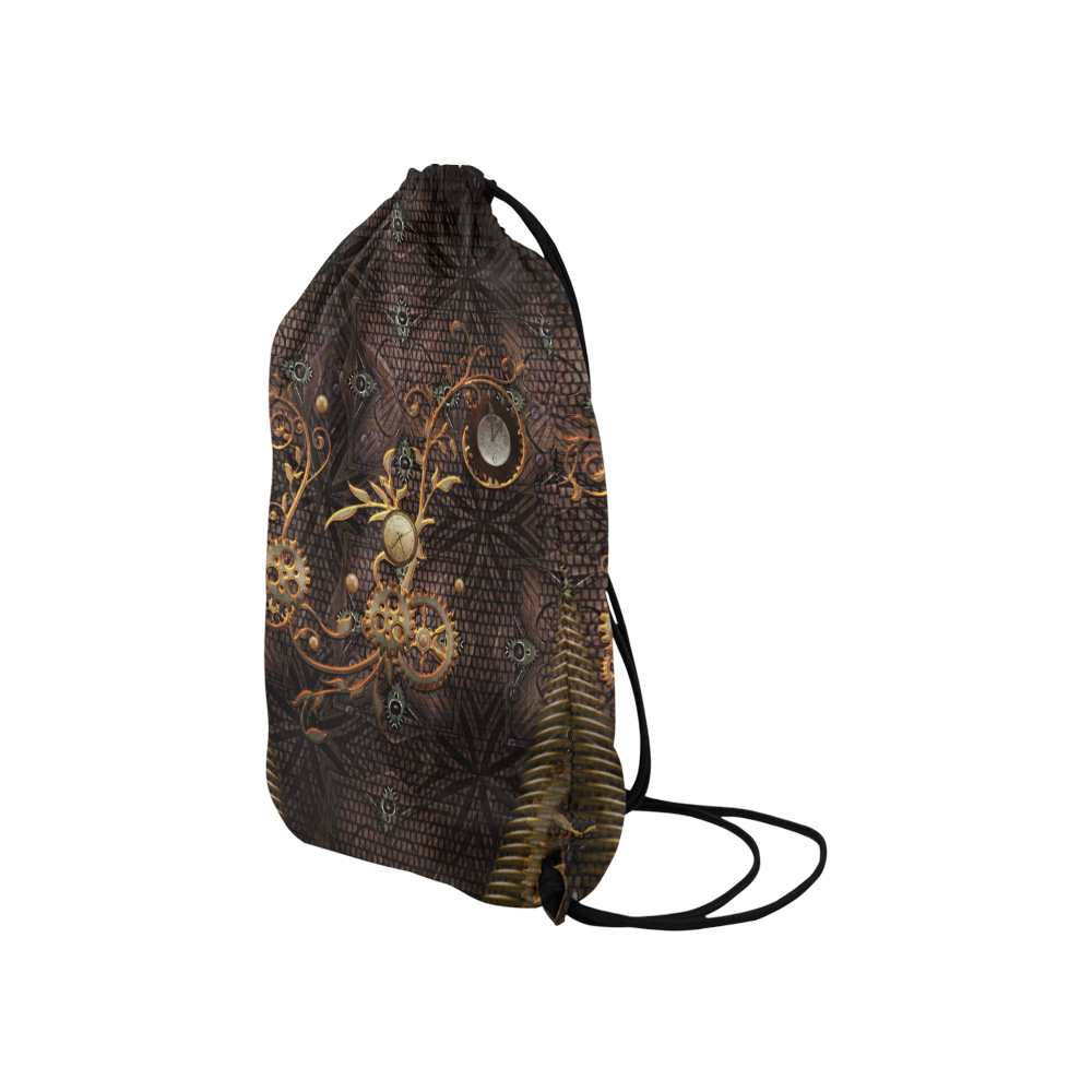 Steampunk, gallant design Small Drawstring Bag Model 1604 (Twin Sides) 11"(W) * 17.7"(H)