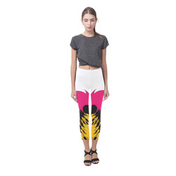 Pink Pattern by Artdream Capri Legging (Model L02)