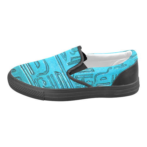 Hieroglyphs20161214_by_JAMColors Slip-on Canvas Shoes for Men/Large Size (Model 019)