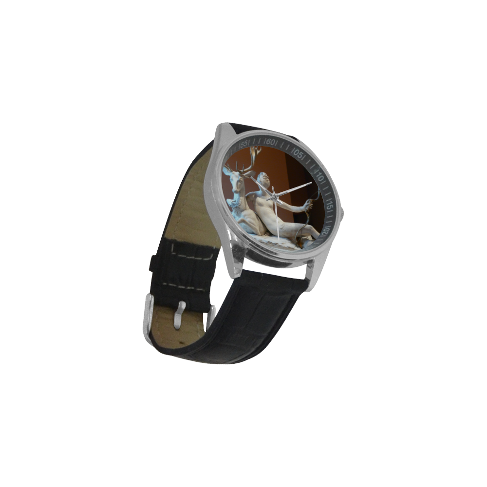 diane Men's Casual Leather Strap Watch(Model 211)