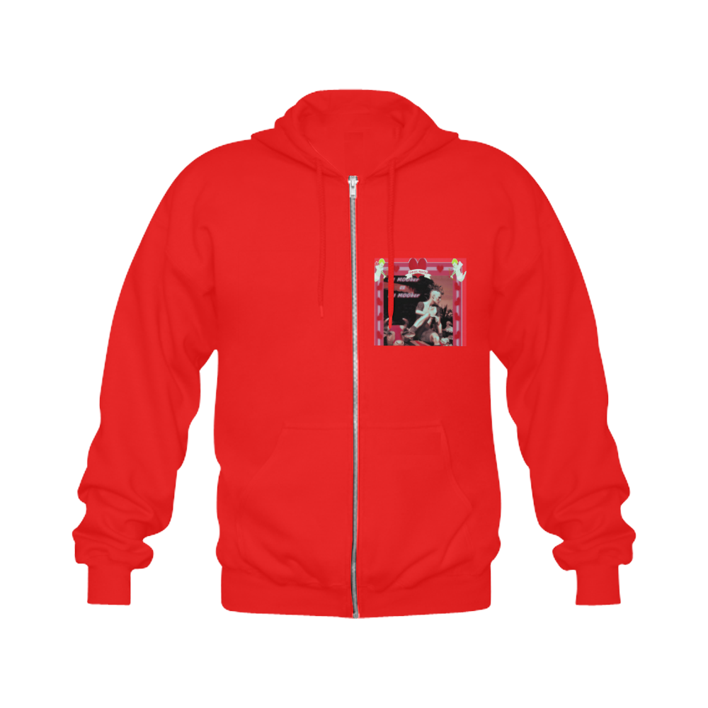 MOO HOOD Gildan Full Zip Hooded Sweatshirt (Model H02)