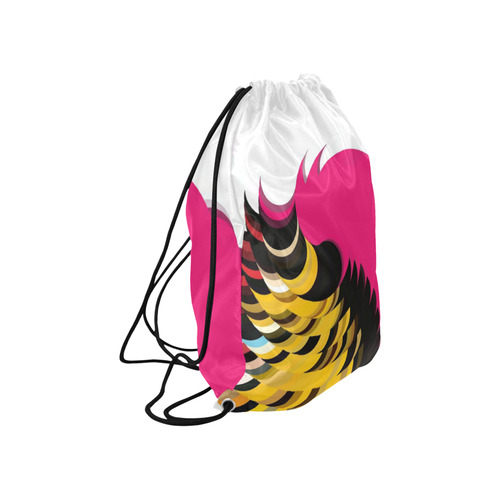 Pink Pattern by Artdream Large Drawstring Bag Model 1604 (Twin Sides)  16.5"(W) * 19.3"(H)