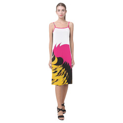 Pink Pattern by Artdream Alcestis Slip Dress (Model D05)