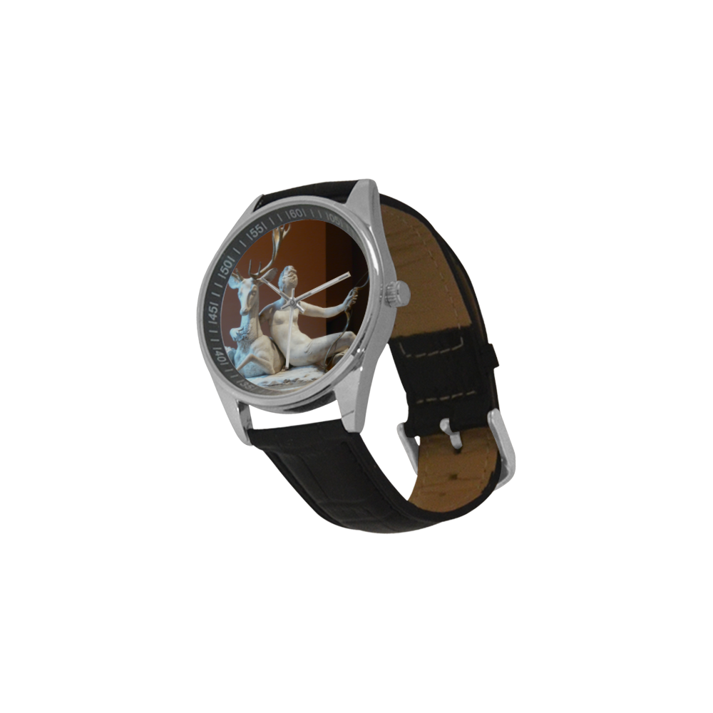 diane Men's Casual Leather Strap Watch(Model 211)