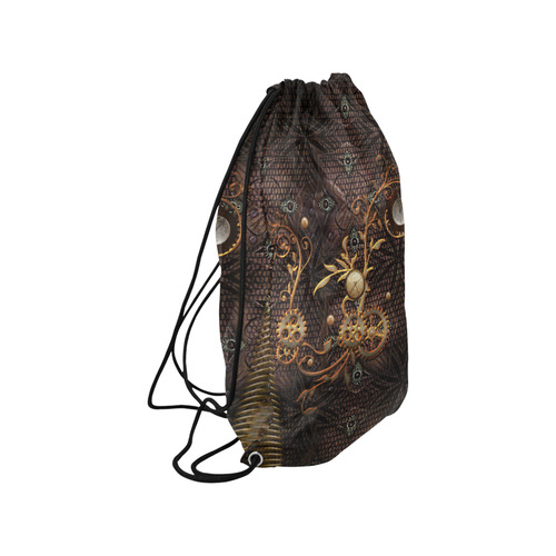 Steampunk, gallant design Small Drawstring Bag Model 1604 (Twin Sides) 11"(W) * 17.7"(H)