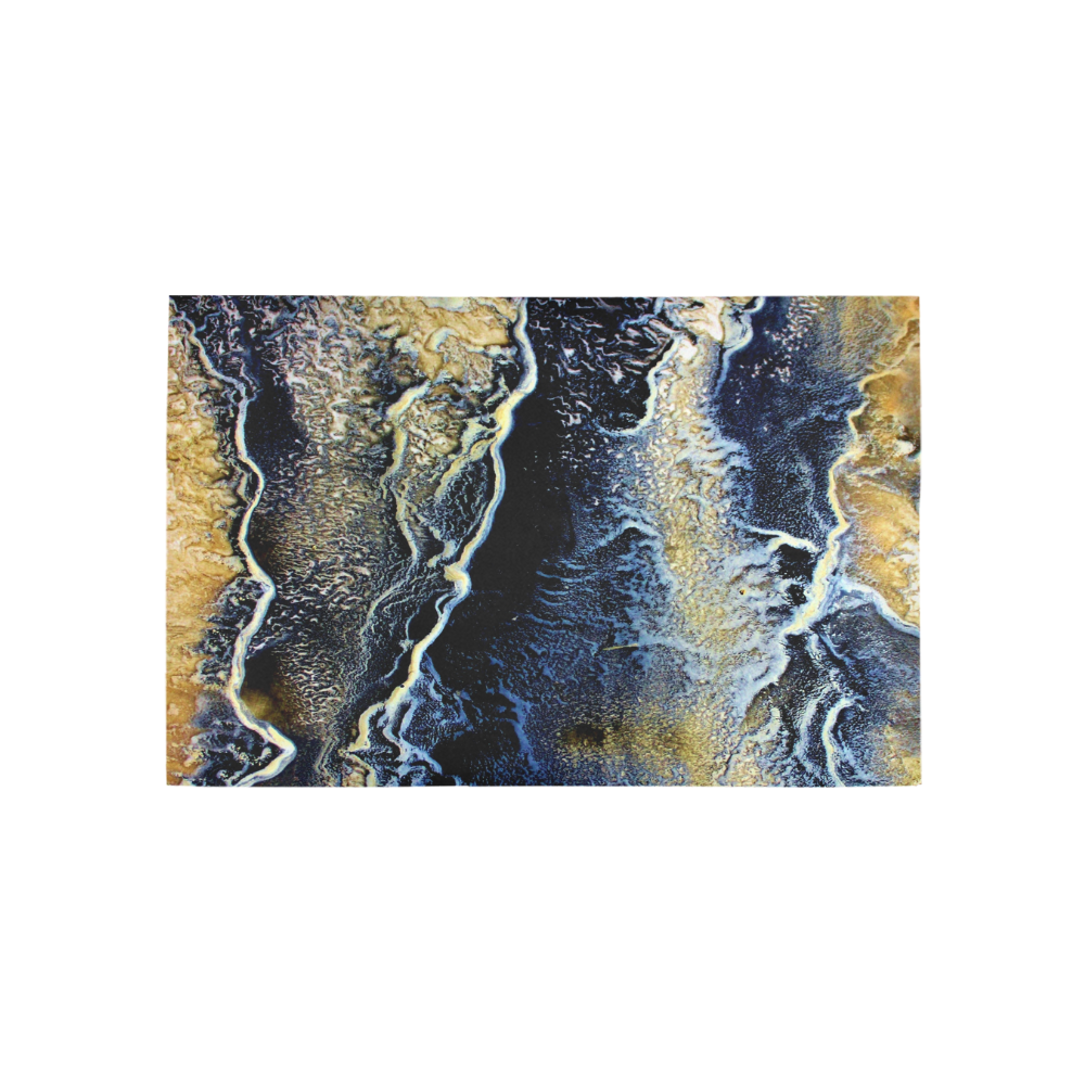 Space Universe Marbling Area Rug 5'x3'3''