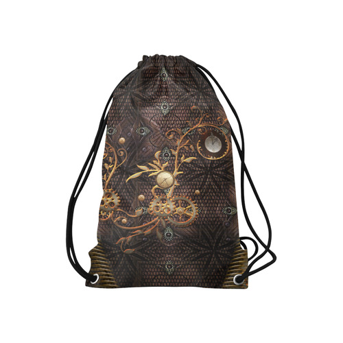 Steampunk, gallant design Small Drawstring Bag Model 1604 (Twin Sides) 11"(W) * 17.7"(H)