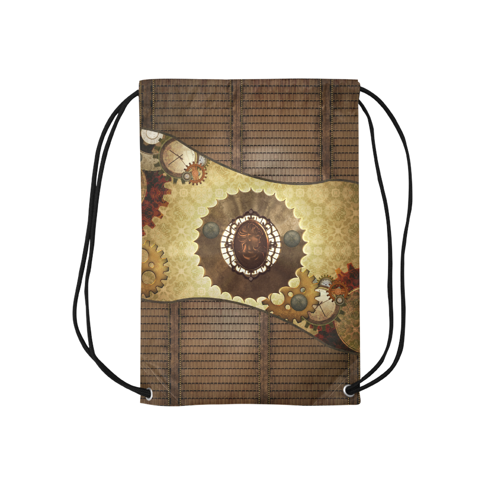 Steampunk, the noble design Small Drawstring Bag Model 1604 (Twin Sides) 11"(W) * 17.7"(H)