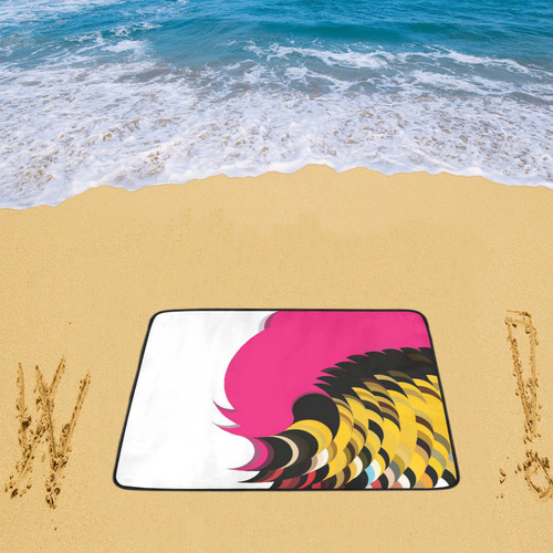 Pink Pattern by Artdream Beach Mat 78"x 60"