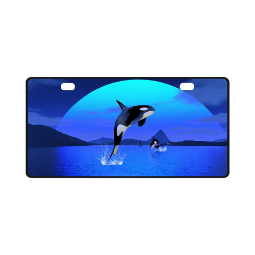 A Orca Whale Enjoy The Freedom License Plate