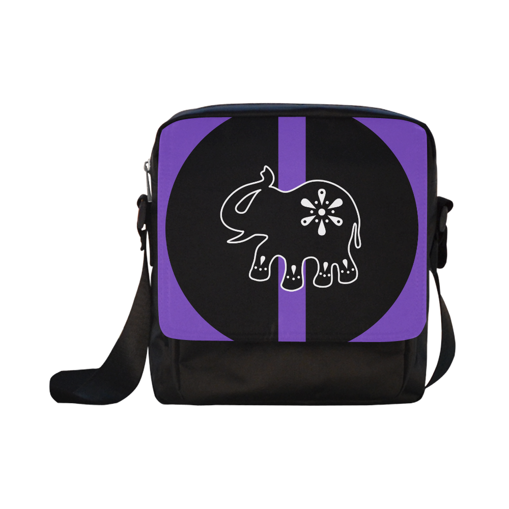 Modern Art Indian Elephant Crossbody Nylon Bags (Model 1633)