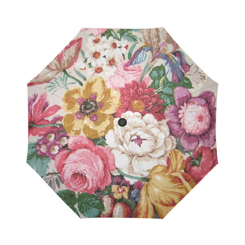 Bohemian Patchwork Print Pattern Automatic Foldable Umbrella