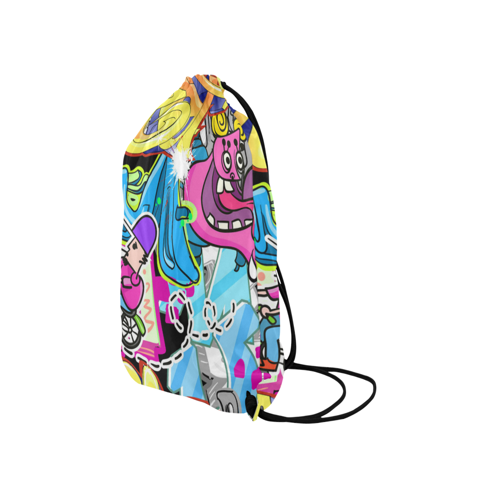 Hip-pop Small Drawstring Bag Model 1604 (Twin Sides) 11"(W) * 17.7"(H)