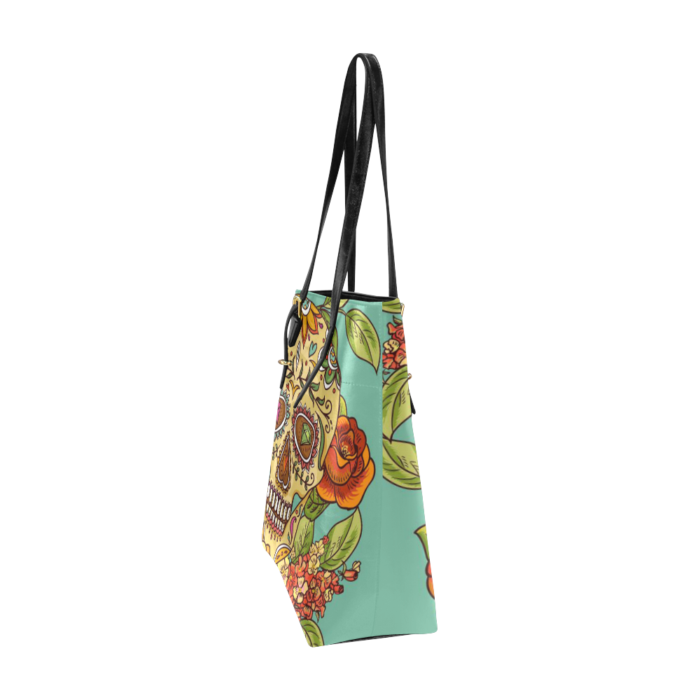 sugar skull Euramerican Tote Bag/Small (Model 1655)