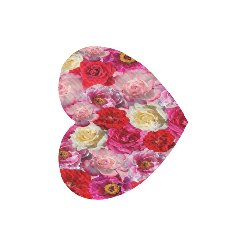 Bed Of Roses Heart-shaped Mousepad