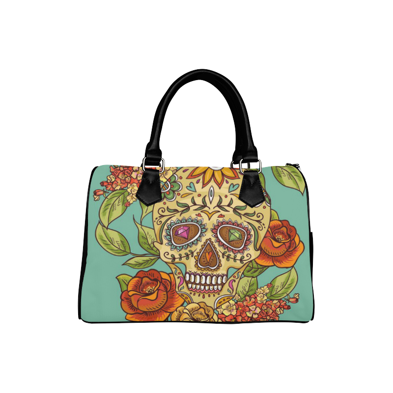 sugar skull Boston Handbag (Model 1621)