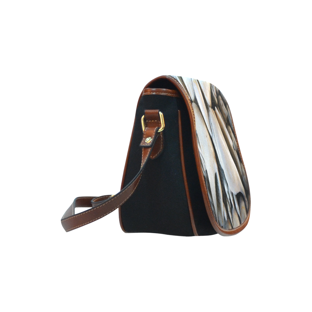 Vignette Sea Shells Saddle Bag/Small (Model 1649)(Flap Customization)