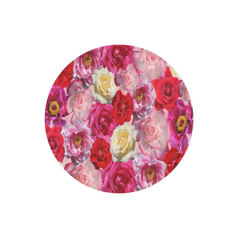 Bed Of Roses Round Mousepad