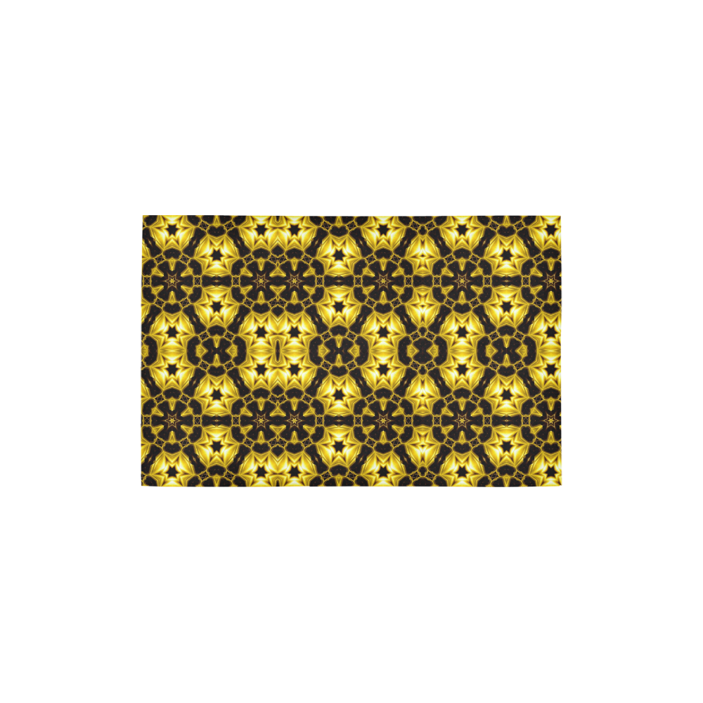 Golden Metallics Lights Kaleidoscope Mandala 5 Area Rug 2'7"x 1'8‘’