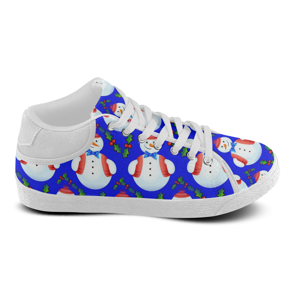 Snowman Women's Chukka Canvas Shoes (Model 003) | ID: D1168306