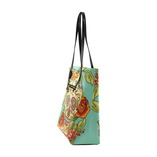 sugar skull Euramerican Tote Bag/Small (Model 1655)